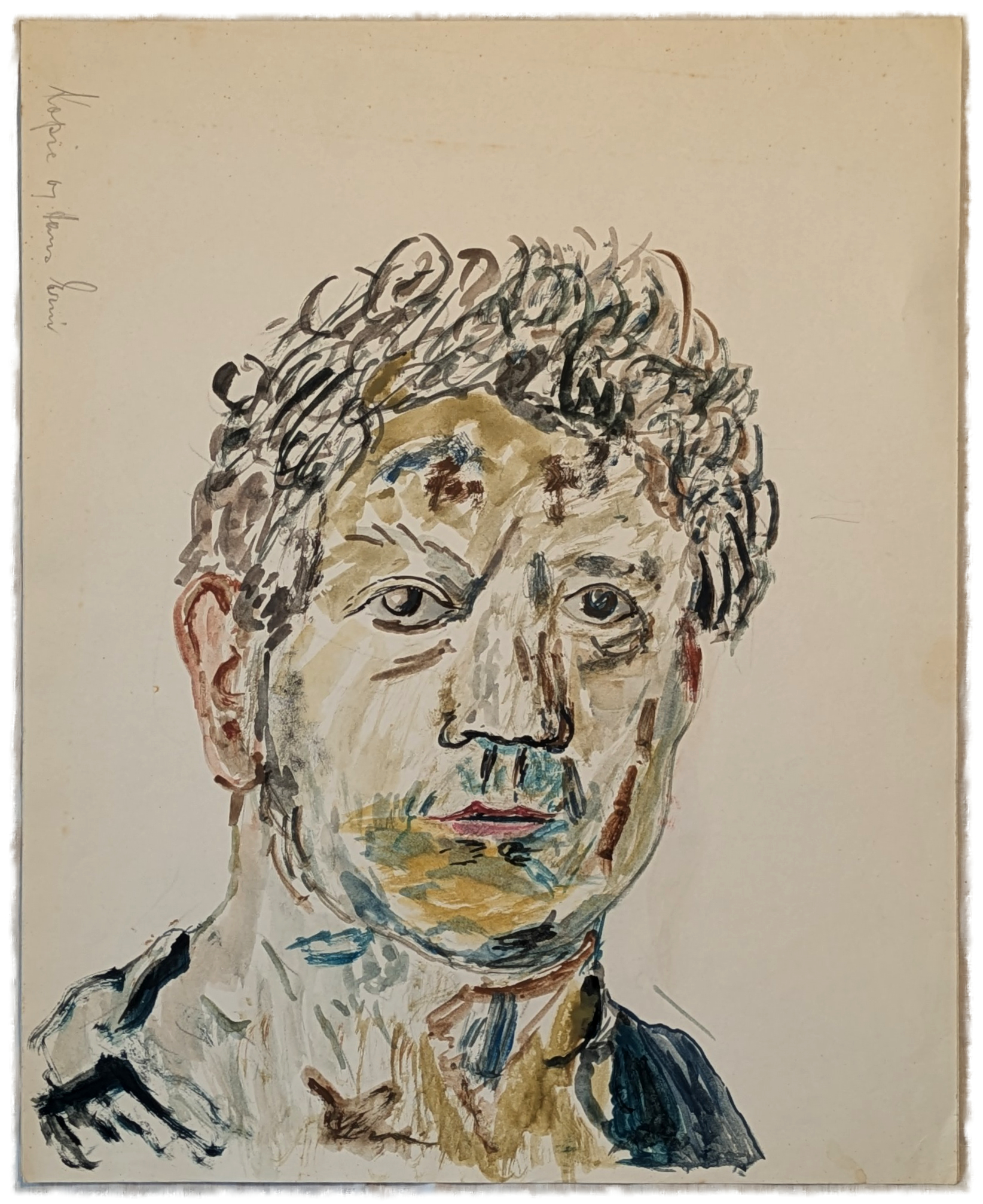 Nachbildung Der junge Hans Erni